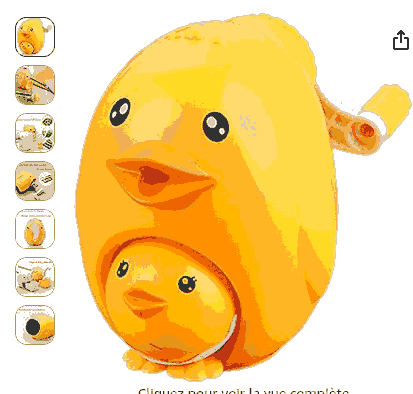 Duck crank pencil sharpener